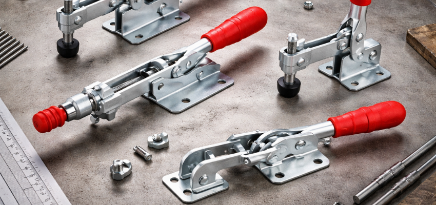 Swiftin pneumatic toggle clamp used in Bangalore electronics assembly
