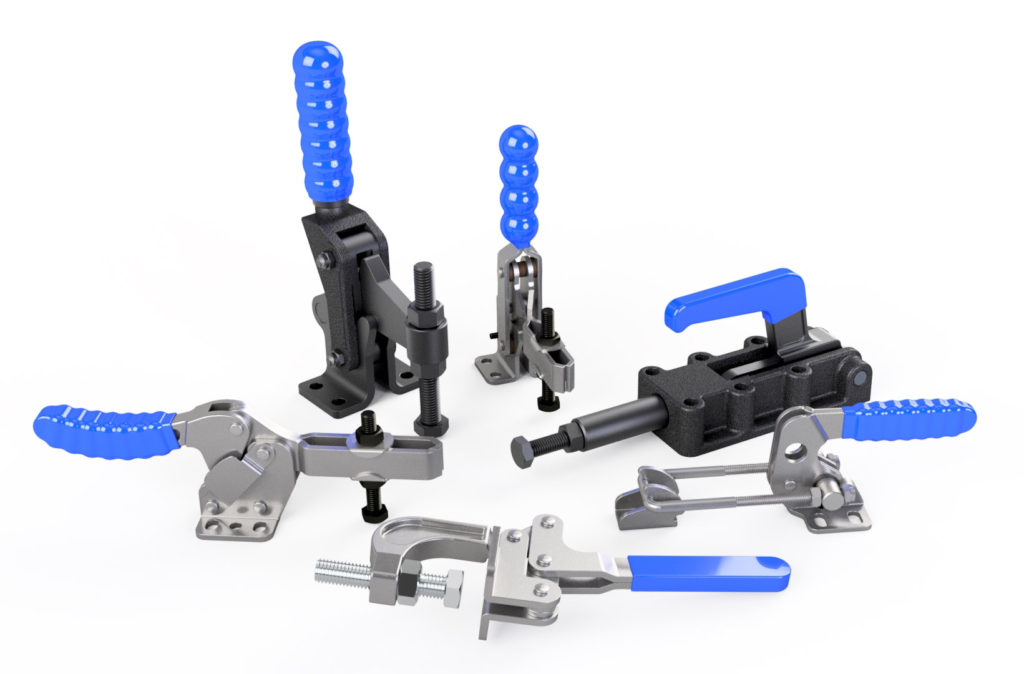 Swiftin pneumatic toggle clamp used in Noida mobile manufacturing factory